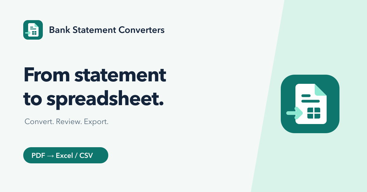 Bank Statement Converter logo
